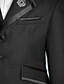 ieftine Costume Băiatul cu Inelele-Negru / Ivoriu Poliester Costum Cavaler Inele - 5 Piese Include Jacketă / Brâu / Cămașă