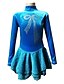 abordables Tenues de patinage artistique-Robe de Patinage Artistique Femme Fille Patinage Robes Tenue Velours Haute élasticité Entraînement Professionnel Compétition Tenue de Patinage Fait à la main Nœud papillon Manches Longues Patinage