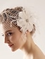 رخيصةأون خوذة الزفاف-طبقة واحدة الحجاب الزفاف بلاشر الحجاب / غطاء شفاف للوجه مع 10-20 سم تول