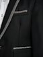 preiswerte Anzüge für Ringträger-Schwarz / Elfenbein Polyester Ring-Träger Anzug - 5 Enthält Jacket / Schärpe / Hemd