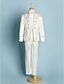 ieftine Costume Băiatul cu Inelele-Ivoriu Poliester Costum Cavaler Inele - 5 Include Jacketă / Brâu / Cămașă