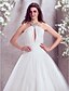 cheap Wedding Dresses-Wedding Dresses Court Train Sleeveless High Neck Chiffon With 2023 Bridal Gowns