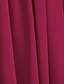 abordables Robes de demoiselle d&#039;honneur-Fourreau / Colonne Col Haut Asymétrique Mousseline de soie Robe de Demoiselle d&#039;Honneur  avec Dentelle