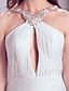 cheap Wedding Dresses-Wedding Dresses Court Train Sleeveless High Neck Chiffon With 2023 Bridal Gowns