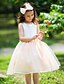 cheap Flower Girl Dresses-Ball Gown Knee Length Flower Girl Dress - Chiffon Sleeveless Halter with Bow(s)