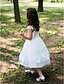 cheap Cufflinks-Princess Tea Length Flower Girl Dress - Satin Sleeveless Scoop Neck with Lace by LAN TING BRIDE®