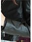 billige Kvinner Leather &amp; Faux Leather Jackets-Dame Ensfarget PU Svart L / XL / XXL
