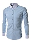 cheap Men&#039;s Tops-DDA Men&#039;s Lapel Neck Bodycon Solid Colored Shirt