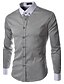 cheap Men&#039;s Tops-DDA Men&#039;s Lapel Neck Bodycon Solid Colored Shirt