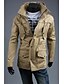 cheap Men&#039;s Outerwear-Men&#039;s Hoodie Slim Drawstring Waist Jacket