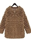 Недорогие Женские пальто из искусственного меха-Women’s Maomao Long Big Yards In The Wool Imitation Fur Outerwear