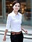 cheap Women&#039;s Blouses &amp; Shirts-Women&#039;s Formal Cotton Shirt - Solid Colored Shirt Collar White