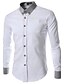 cheap Men&#039;s Tops-DDA Men&#039;s Lapel Neck Bodycon Solid Colored Shirt