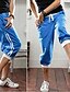 cheap Men&#039;s Pants-Men&#039;s Straight / Shorts Pants - Solid Colored / Striped Blue L