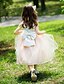 cheap Flower Girl Dresses-Ball Gown Knee Length Flower Girl Dress - Chiffon Sleeveless Halter with Bow(s)