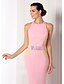 cheap Special Occasion Dresses-Mermaid / Trumpet Jewel Neck Floor Length Jersey Dress with Beading / Sash / Ribbon by TS Couture®