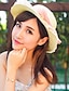 economico Cappelli da donna-floreale pizzo filato fiocco elegante cappello di paglia dolce cappello del sole s &#039;donne