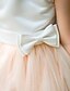 cheap Flower Girl Dresses-Ball Gown Knee Length Flower Girl Dress - Chiffon Sleeveless Halter with Bow(s)