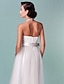 cheap Wedding Dresses-Hall Wedding Dresses A-Line Halter Neck Regular Straps Knee Length Satin Bridal Gowns With Bowknot Sash / Ribbon 2024