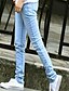 cheap Women&#039;s Bottoms-Women&#039;s Classic &amp; Timeless Cotton Skinny / Pants / Leggings Pants - Solid Colored / Solid Color Classic Style Blue / Jeans