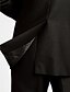 Недорогие Смокинг -костюмы-(Премия) черный polyeter с учетом подходят двух частей смокинг