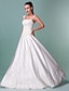 cheap Wedding Dresses-Wedding Dresses A-Line Square Neck Regular Straps Floor Length Satin Bridal Gowns With Sequin Appliques 2023 Summer Wedding Party, Women&#039;s Clothing