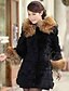 cheap Women&#039;s Fur &amp; Faux Fur Coats-Women Faux Fur Outerwear , Belt Not Included