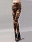 cheap Leggings-Women&#039;s Acrylic Viscose Print Legging Orange Beige Green