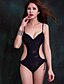 cheap Women&#039;s Swimwear &amp; Bikinis-Women&#039;s Solid Cutouts Black Green Monokini Swimwear - Solid Colored M L XL Black