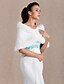 cheap Wraps &amp; Shawls-Wedding  Wraps / Fur Wraps Shrugs Sleeveless Feather/Fur Ivory Wedding Clasp