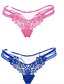 cheap Panties-Women&#039;s Solid C-strings Panties Thin,Nylon Black Fuchsia Red Blue Pink