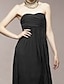 cheap Women&#039;s Dresses-SSMN Women&#039;s Strapless Solid Colored Qmilch Dress