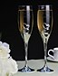 billige Champagneglas-personlig ristningen fløjter diamant hjerte til hjerte-sæt med 2