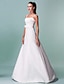 cheap Wedding Dresses-Hall Wedding Dresses A-Line Square Neck Camisole Spaghetti Strap Floor Length Satin Bridal Gowns With Sash / Ribbon 2023 Summer Wedding Party, Women&#039;s Clothing