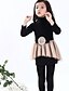 cheap Dresses-Girls&#039; Long Sleeve Solid Colored 3D Printed Graphic Dresses Dress Spring Fall Winter