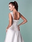 cheap Wedding Dresses-Wedding Dresses A-Line Square Neck Regular Straps Floor Length Satin Bridal Gowns With Sequin Appliques 2023 Summer Wedding Party, Women&#039;s Clothing