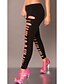 cheap Sexy Lingerie-Women&#039;s Shredded Legging Black One-Size