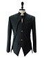 cheap Men&#039;s Outerwear-Formal / Work Regular Blazer, Solid Colored Long Sleeve Cotton White / Black / Gray L / XL / XXL