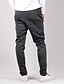 tanie Spodnie dresowe-Męskie Aktywny Szczupła Spodnie dresowe Spodnie Solidne kolory Pełna długość Sport Bawełna Czarny Ciemnoszary
