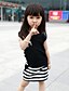 preiswerte Passende Outfits-Family&#039;s Fashion Leisure English Letters Parent Child Short Sleeve Short Skirt Clothing Sets