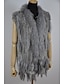 cheap Women&#039;s Fur &amp; Faux Fur Coats-Women&#039;s Solid Colored Rabbit Fur / Raccoon Fur Black / Gray / Yellow L / XL / XXL