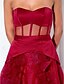 cheap Special Occasion Dresses-Ball Gown Celebrity Style Dress Holiday Cocktail Party Floor Length Sleeveless Strapless Satin with Sash / Ribbon Flower 2024