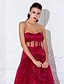 cheap Special Occasion Dresses-Ball Gown Celebrity Style Dress Holiday Cocktail Party Floor Length Sleeveless Strapless Satin with Sash / Ribbon Flower 2024