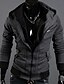 cheap Men&#039;s Tops-Men&#039;s Classic &amp; Timeless Long Sleeve Hoodie - Solid Colored Pure Color Black L