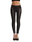 cheap Plus Size Bottoms-Women&#039;s Skinny Business Maternity Pants Daily Micro-elastic Solid Colored PU Skinny Black S M L XL XXL / Sexy