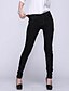 cheap Women&#039;s Bottoms-Mid Rise Stretchy Skinny Jeans Pants Solid Cotton All Seasons