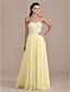 cheap Prom Dresses-Sheath / Column Open Back Pastel Colors Beaded &amp; Sequin Prom Formal Evening Dress Sweetheart Neckline Sleeveless Floor Length Chiffon with Criss Cross Ruched Beading 2020