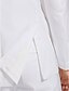 economico Pantaloni-Suits Taglio sartoriale A lancia sottile Monopetto - 1 bottone Poliestere 2 pezzi Bianco Con pattina dritta Nessuno (dritto sul davanti)