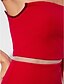 billiga Balklänningar-fodral/pelare minimalistisk elegant balklänning formell aftonklänning axelbandslös ärmlös golvlång jersey med delad framsida