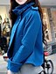 Недорогие Женская верхняя одежда-Жен. Изысканный и современный Короткая Пальто, Однотонный Современный Синий / Тёмно-синий / Фуксия M / L / XL